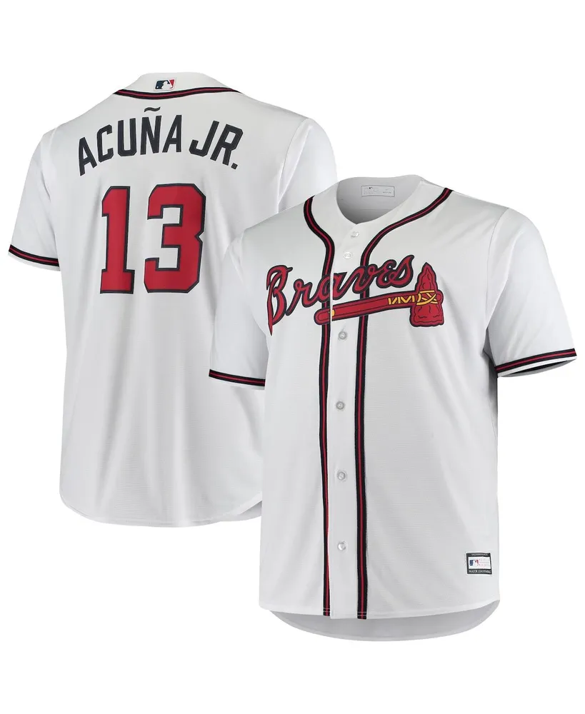 Men's Nike Ronald Acuna Jr. Gray Atlanta Braves Road Replica Player Name  Jersey 