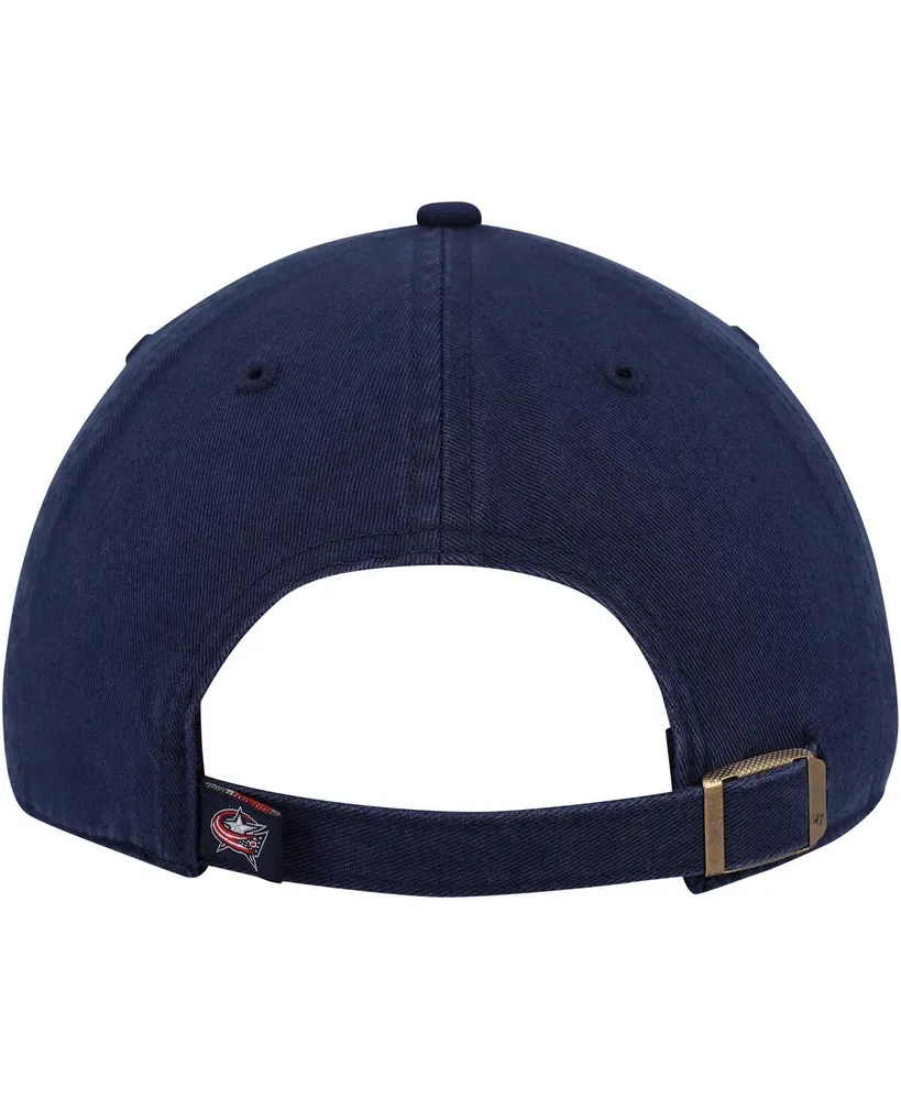 Men's '47 Brand Navy Columbus Blue Jackets Alternate Clean Up Adjustable Hat