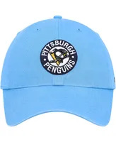 Men's '47 Brand Light Blue Pittsburgh Penguins Clean Up Adjustable Hat