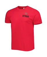 Men's Red Utah Utes Logo Campus Icon T-shirt