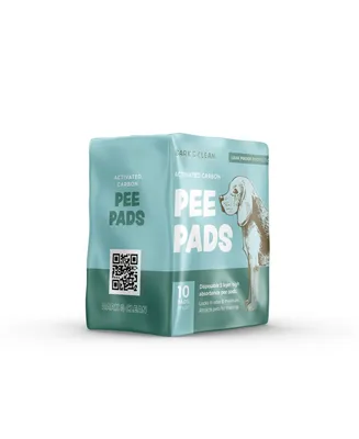 Bark & Clean Traveler's Dog and Puppy Pee Pads, Leak-Proof Design, Heavy Duty Absorbency, 23" x 23", 10 Count