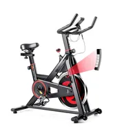 Costway Stationary Exercise Magnetic Cycling Bike 30Lbs Flywheel