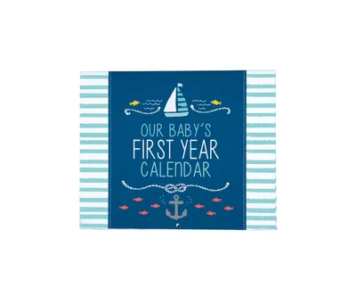 Carter's for Cr Gibson Baby Boy Under the Sea Baby First Year Calendar