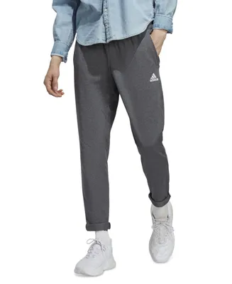 adidas Men's Essentials Performance Single Jersey Tapered Open Hem Jogger Pants