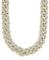 Men's Diamond Cuban Link 22" Chain Necklace (2-1/2 ct. t.w.) in 10k Gold