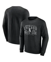 Men's Fanatics Heathered Black Chicago White Sox Classic Move Pullover Sweatshirt