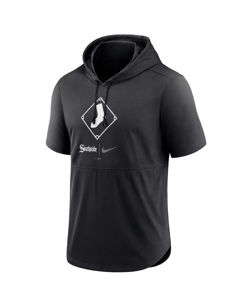 Men's Nike Black Chicago White Sox City Connect Performance Short Sleeve Pullover Hoodie
