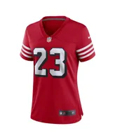 Women's Nike Christian McCaffrey Scarlet San Francisco 49ers Alternate Game Player Jersey