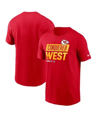 Men's Nike Red Kansas City Chiefs 2022 Afc West Division Champions Locker Room Trophy Collection T-shirt