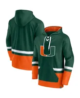 Men's Fanatics Green Miami Hurricanes First Battle Pullover Hoodie