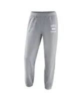 Men's Nike Heathered Gray North Carolina Tar Heels Saturday Fleece Pants