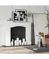 Modern Fireplace Mantel for Fireplace with Decorative Pattern