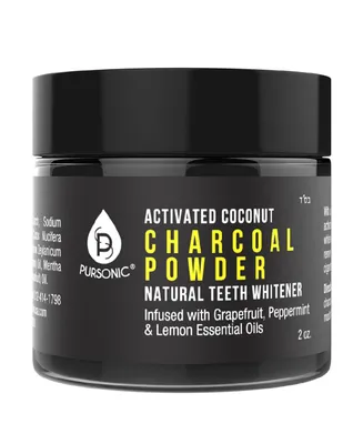 Pursonic Activated Coconut Charcoal Powder Natural Teeth Whitener