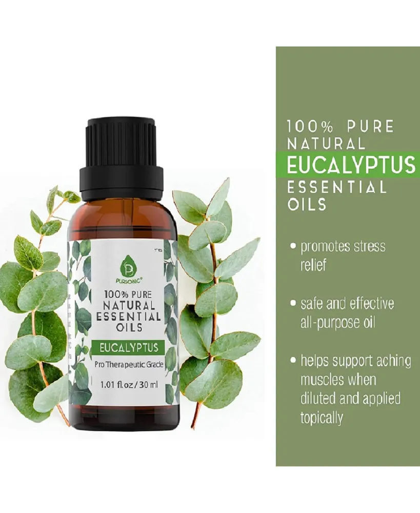 Pursonic 100% Pure & Natural Eucalyptus Essential Oils