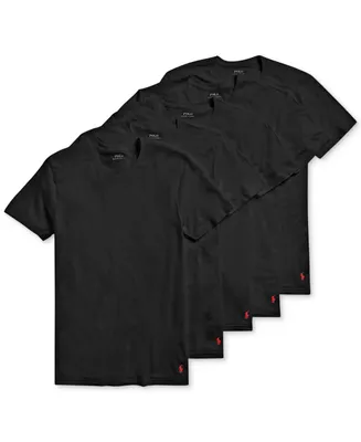 Polo Ralph Lauren Men's 5 Pack Crew-Neck Undershirts