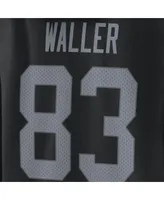 Women's Fanatics Darren Waller Black Las Vegas Raiders Player Icon Name and Number Pullover Hoodie