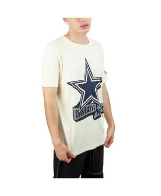 Men's New Era Cream Dallas Cowboys Chrome T-shirt