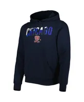 Men's New Era Navy Chicago Bears Ink Dye Pullover Hoodie