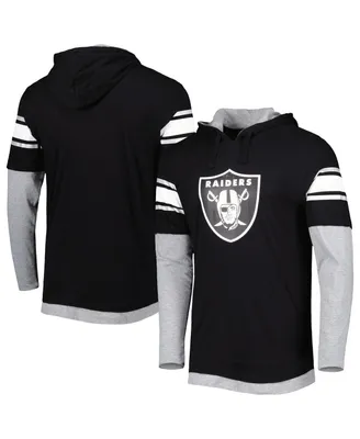 Men's New Era Black Las Vegas Raiders Long Sleeve Hoodie T-shirt