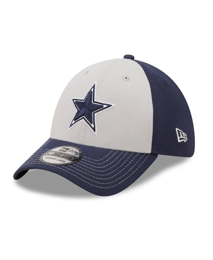 Men's New Era Gray, Navy Dallas Cowboys Classic 39THIRTY Flex Hat