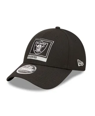 Men's New Era Black Las Vegas Raiders Framed Af 9Forty Snapback Hat
