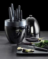 Cuisine::pro Id3 Black Samurai the Egg Knife Block Set, 9 Piece
