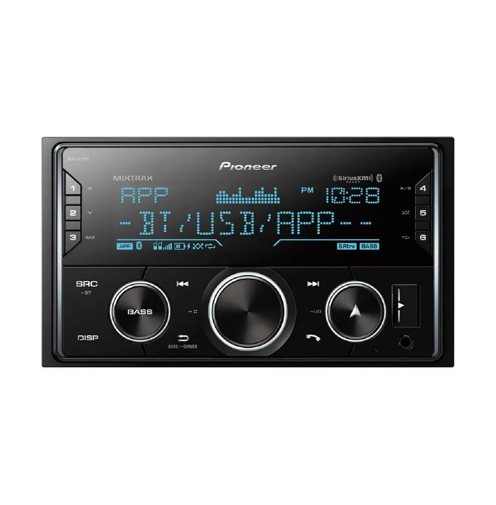 Pioneer Black Double Din Digital Media Receiver With Built-In Bluetooth