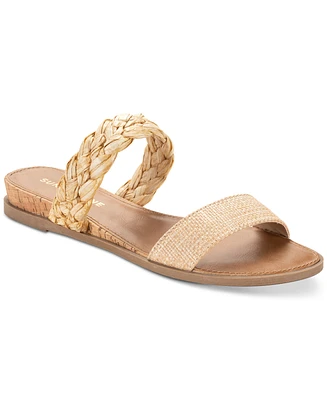 Sun + Stone Women's Easten Double Band Slide Flat Sandals, Created for Macy's