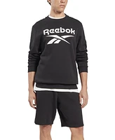 Reebok Men's Identity Fleece Stacked Logo Crew Sweatshirt