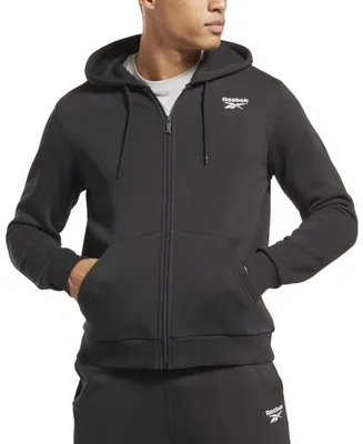 Reebok Men's Identity Fleece Chest Logo Full-Zip Hoodie