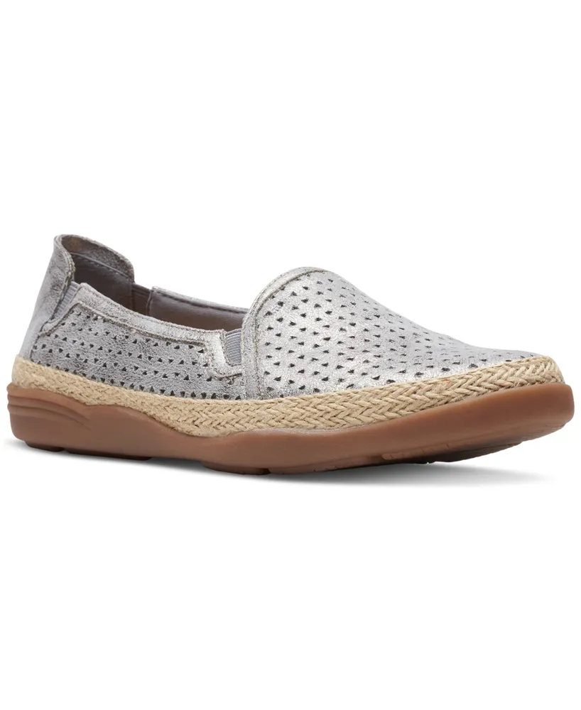 Clarks Women's Elaina Ruby Slip-On Espadrille Flats