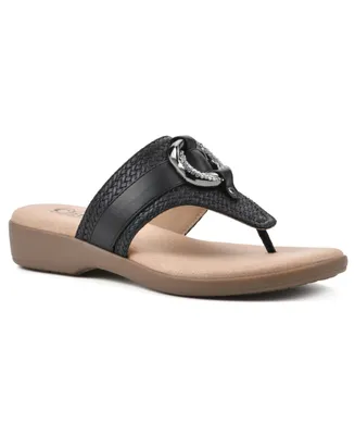 Cliffs by White Mountain Women's Benedict Thong Comfort Sandal