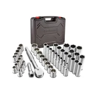 Powerbuilt 47 Piece 3/8 Inch Drive Tool Set with Sockets and Ratchet in Case