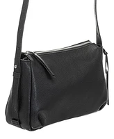 Mancini Women's Pebbled Charlize Crossbody Handbag