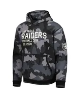 Men's The Wild Collective Black Las Vegas Raiders Camo Pullover Hoodie