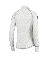 Women's Colosseum White Iowa Hawkeyes Oht Military-Inspired Appreciation Officer Arctic Camo 1/4-Zip Jacket