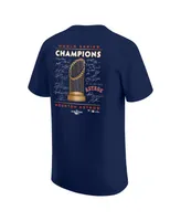 Big Boys Fanatics Navy Houston Astros 2022 World Series Champions Signature Roster T-shirt