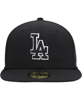 Men's New Era Los Angeles Dodgers Black on Black Dub 59FIFTY Fitted Hat