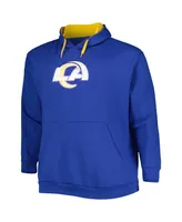 Men's Royal Los Angeles Rams Big and Tall Logo Pullover Hoodie