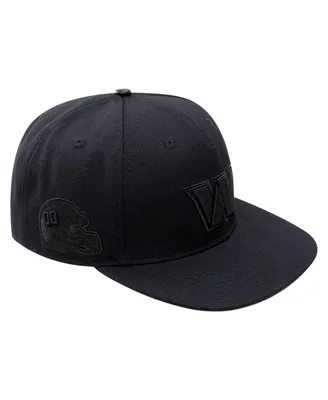Men's Pro Standard Washington Commanders Triple Black Snapback Hat