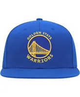 Men's Mitchell & Ness Royal Golden State Warriors Side Core 2.0 Snapback Hat