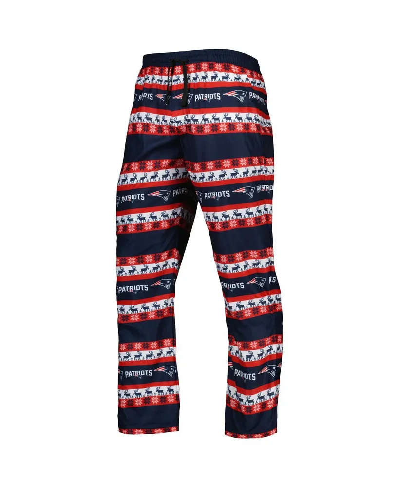 Men's Foco Navy New England Patriots Team Ugly Pajama Set