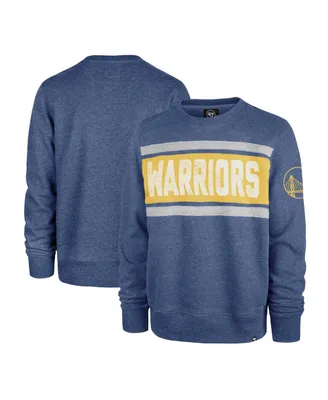 Men's '47 Brand Heather Royal Golden State Warriors Tribeca Emerson Pullover Sweatshirt
