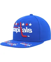 Men's Mitchell & Ness Navy Washington Capitals Vintage-Inspired Hat Trick Snapback Hat