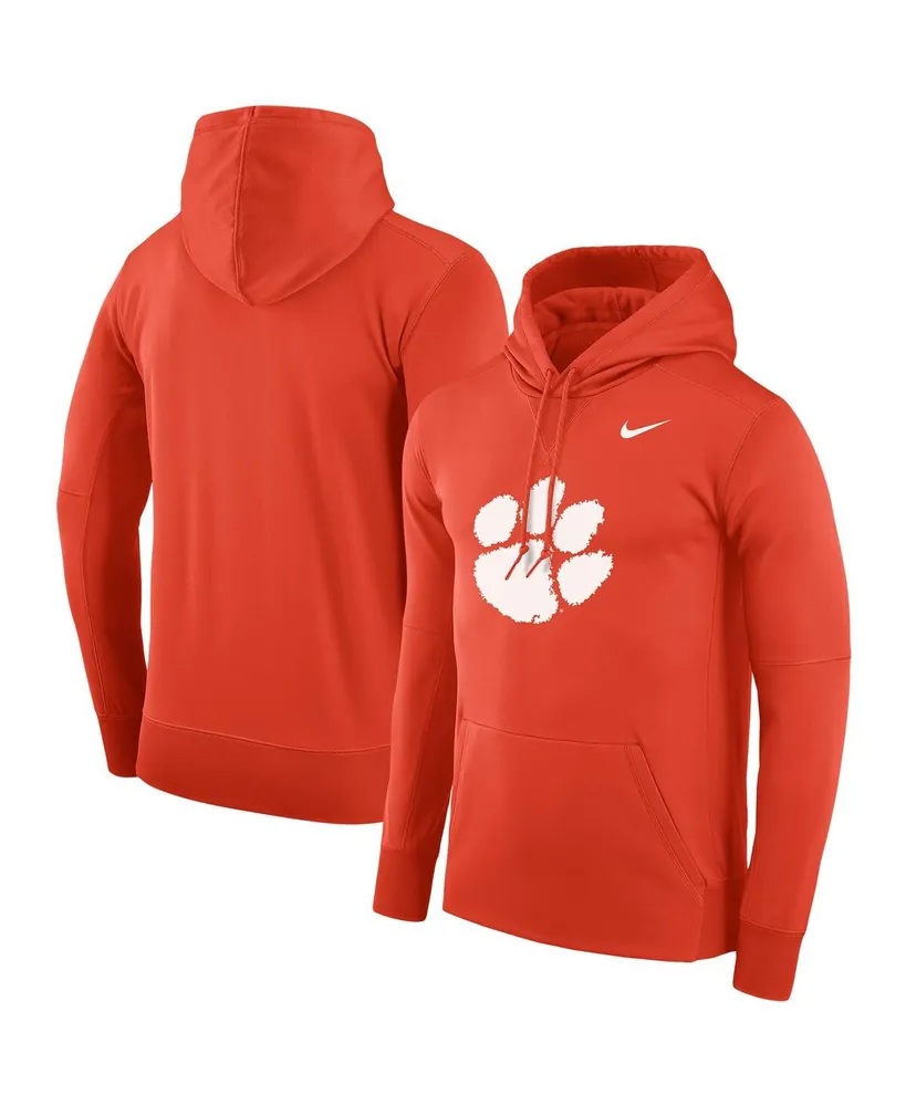 Men's Nike Orange Clemson Tigers Performance Pullover Hoodie