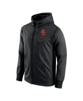 Men's Nike Black Usc Trojans Logo Stack Performance Full-Zip Hoodie