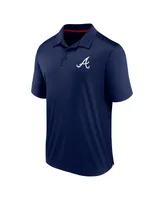 Men's Fanatics Navy Atlanta Braves Hands Down Polo Shirt