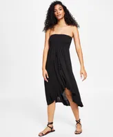 Raviya Strapless High-Low Dress Cover-Up