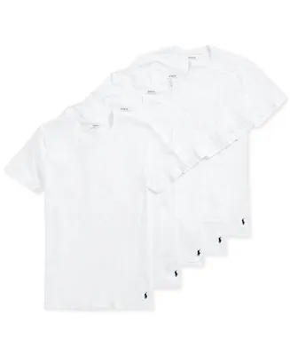 Polo Ralph Lauren Men's 5 Pack Crew-Neck Undershirts