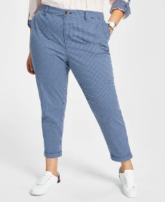 Tommy Hilfiger Plus Hampton Gingham Chino Pants